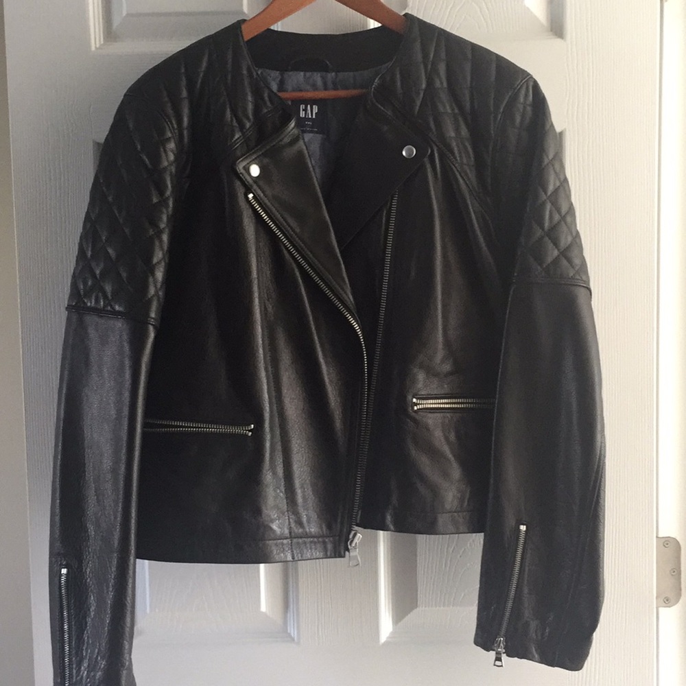 Gap 100% Leather Jacket